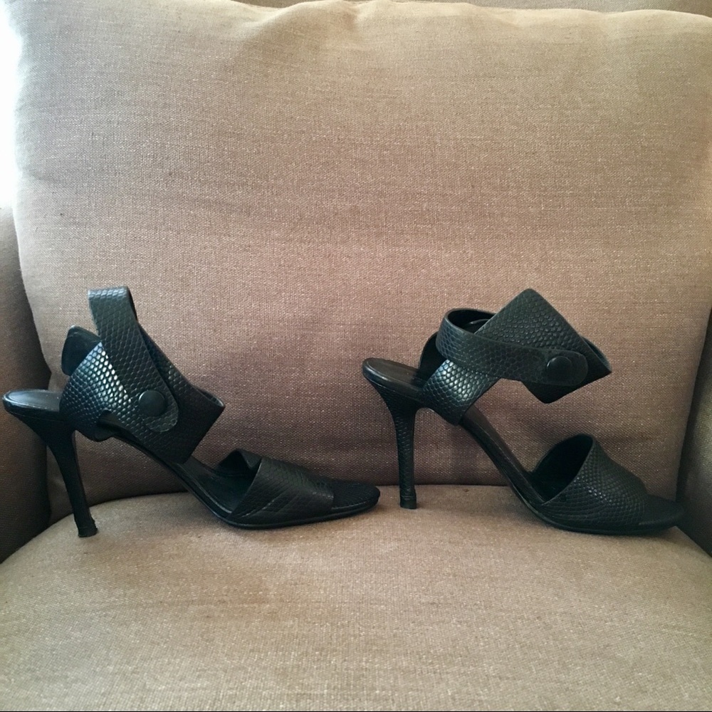Alexander Wang Amber Black Heels 39 8-8.5 - Picture 4 of 8